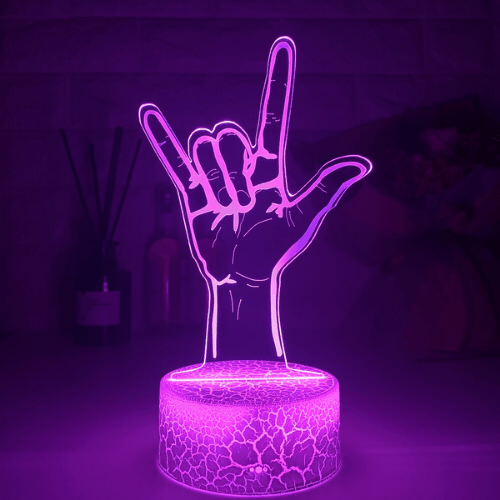 Luminária 3D Led - Rock